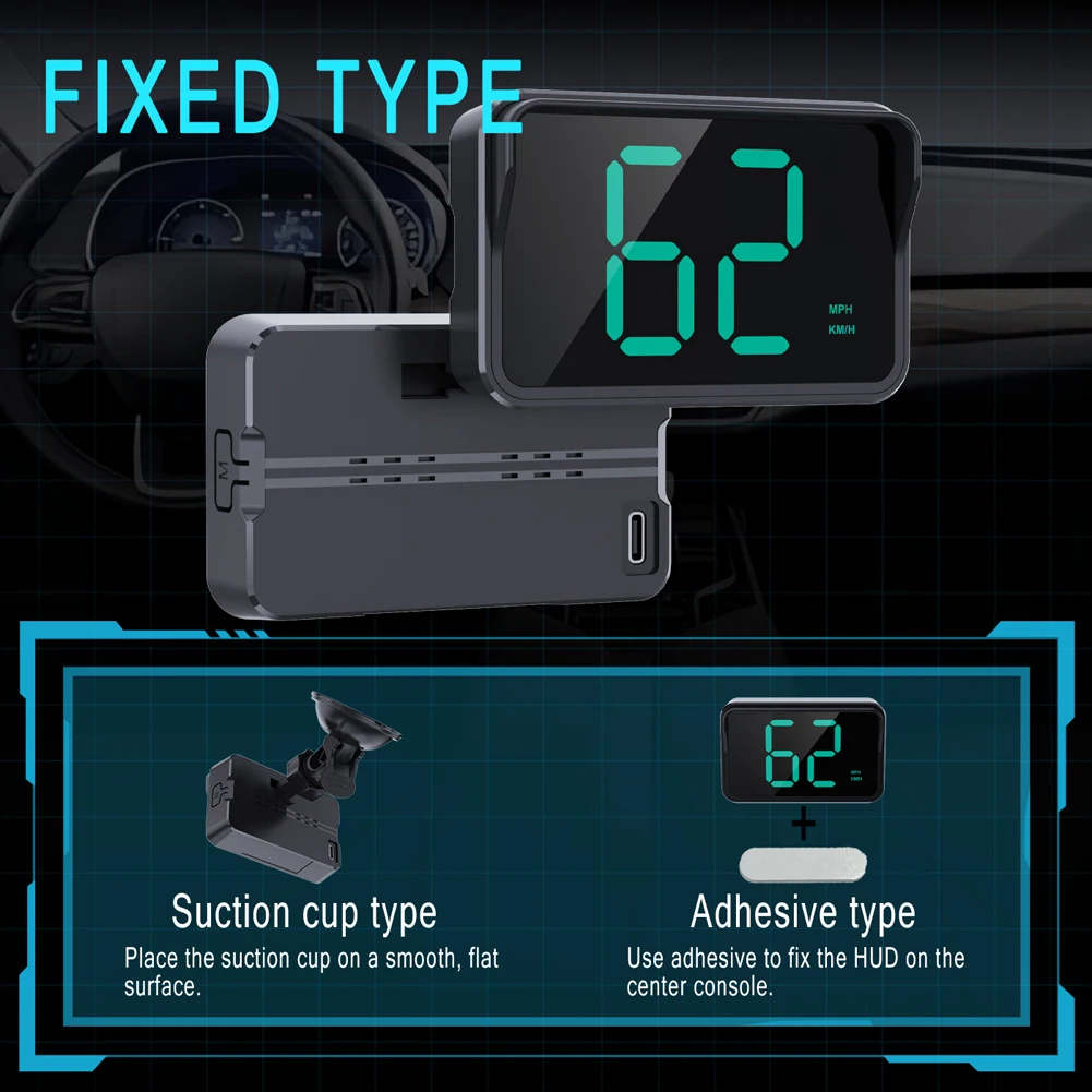 Universal Head Up Display GPS HUD Digital Speedometer Speed Meter for All Car Truck Plug and Play Auto Part