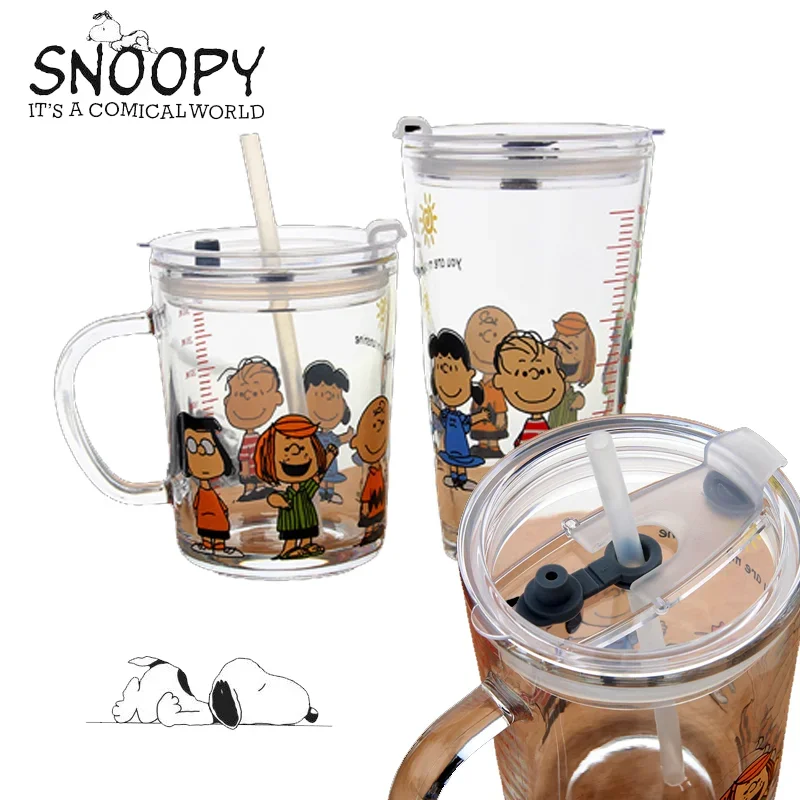 

Snoopy High Borosilicate Glass Mug Heat Resistant Tea Milk Lemon Juice Coffee Water Cup Bar Drinkware Lover Gift Creativity Kids