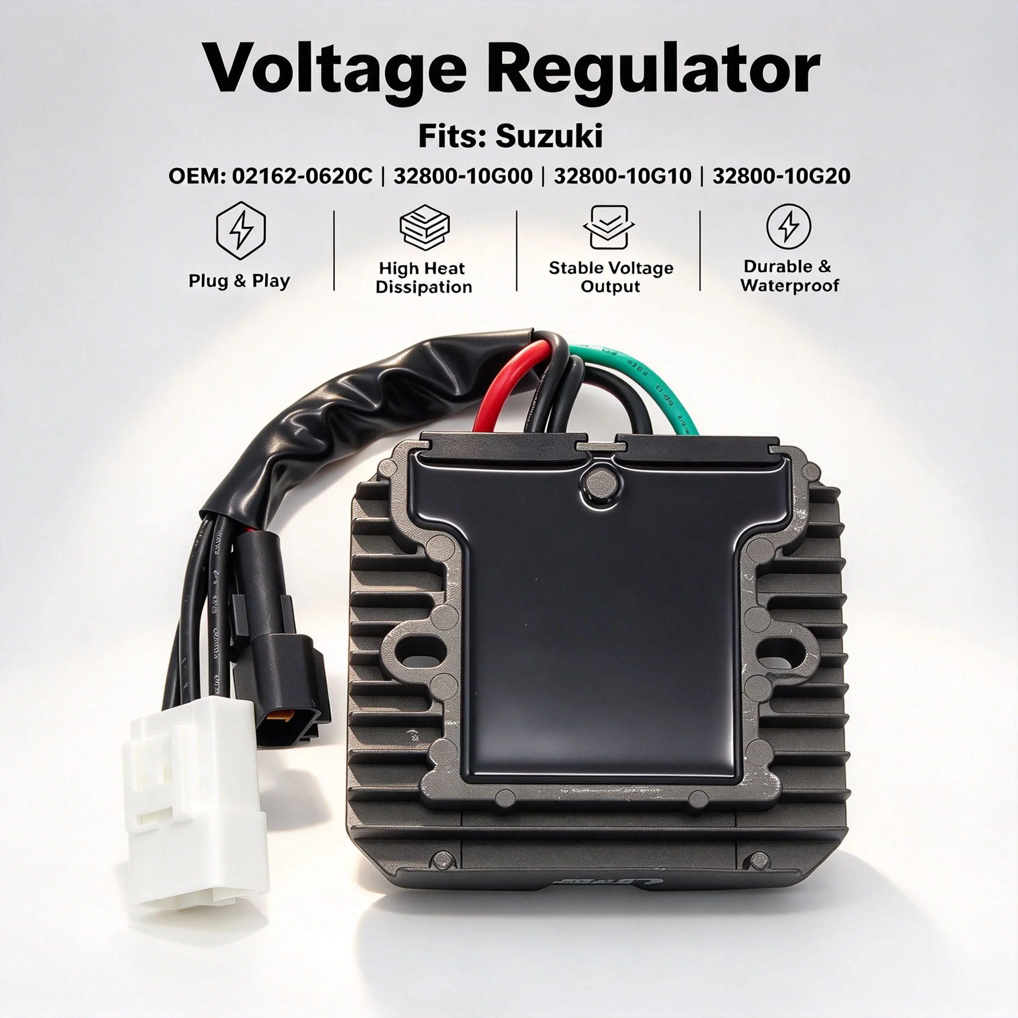 12V Voltage Regulator For AN650 AN650Z Burgman 650 SkyWave VZ1500 VZR1800 VLR1800 Boulevard Intruder M109R M1800R C109R C1800R