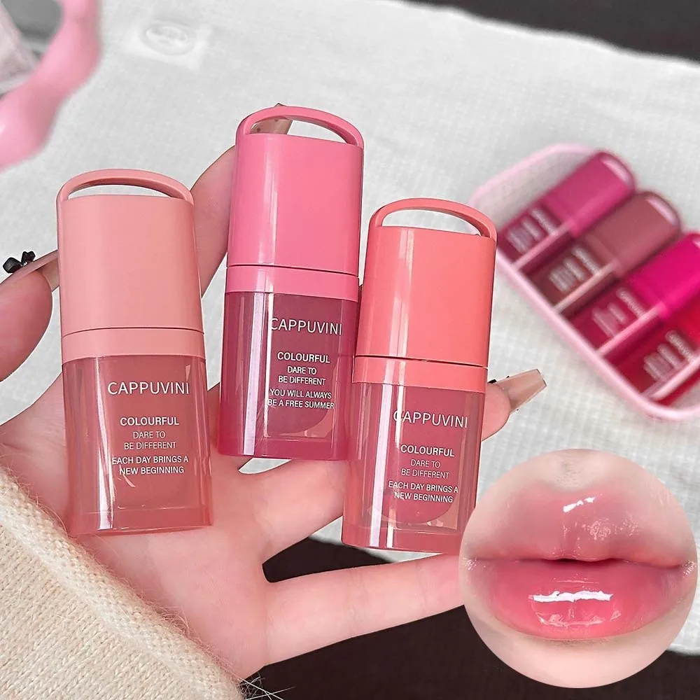 New Moisturizing Mirror Lip Gloss Color Lock Long Lasting Lip Tint Plumping Hydrating Jelly Lip Glaze Cosmetic