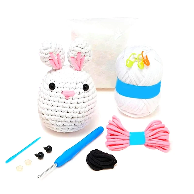 ชุดถักโครเชต์สำหรับผู้เริ่มต้นชุดถักโครเชต์สำหรับวันแม่ของขวัญสำหรับคุณแม่อุปกรณ์งานประดิษฐ์ DIY