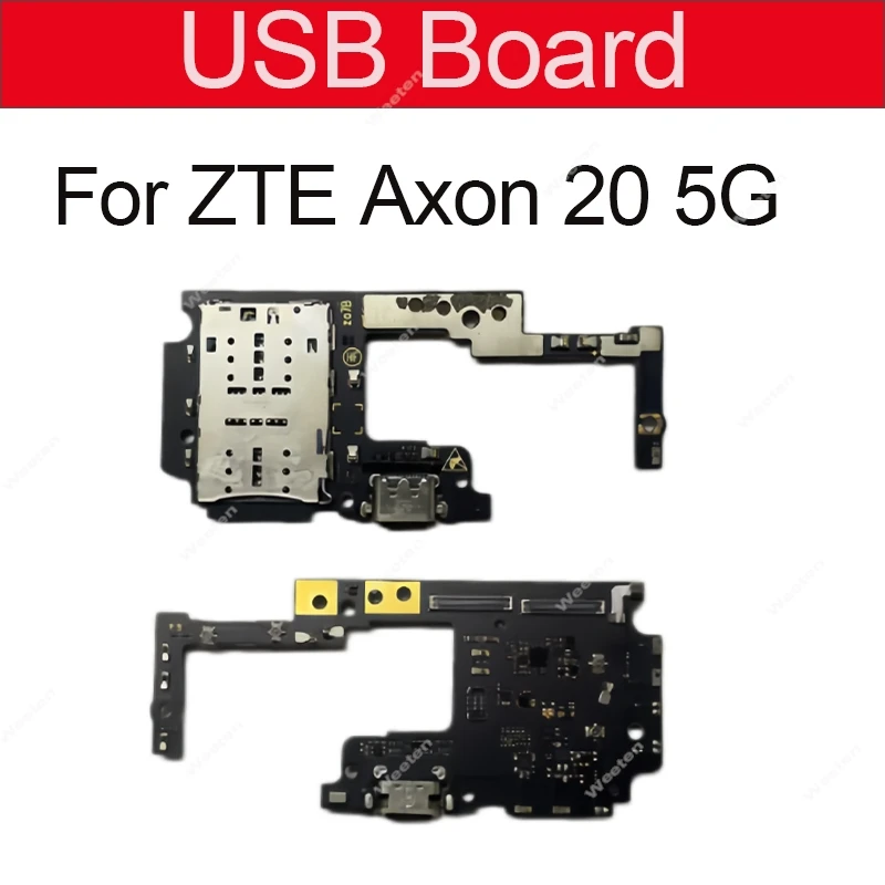 Conector USB para ZTE Axon 20 5G, Puerto de Carga, Módulo de Conector de Micrófono, Repuesto Confiable y Estable para Teléfono Celular