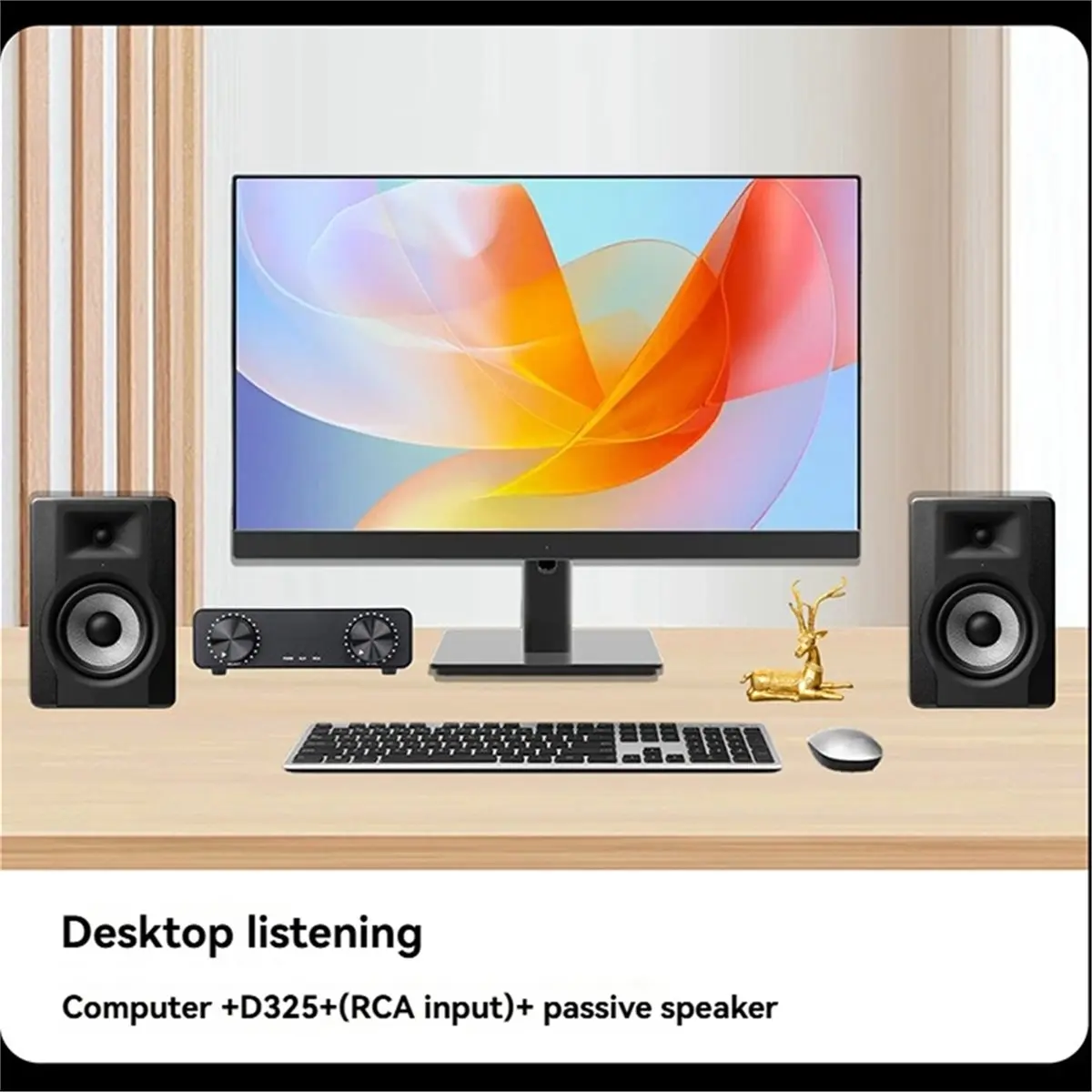 (ABDH) Placa Amplificadora de Potência Bluetooth D325 300W Bluetooth 5.4 Módulo Amplificador de Áudio Digital KTV