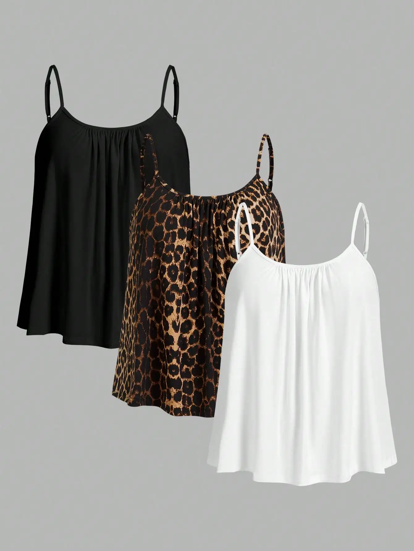 

Женская мятая туника больших размеров с регулируемыми бретелями, свободный крой, подходит для весны/осени.