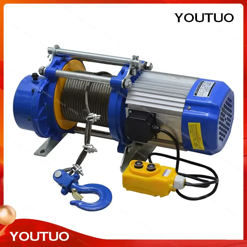 for 500kg-2000kg Small Electric Winch 380V 3 Phase Lifting Hoist With Trolley