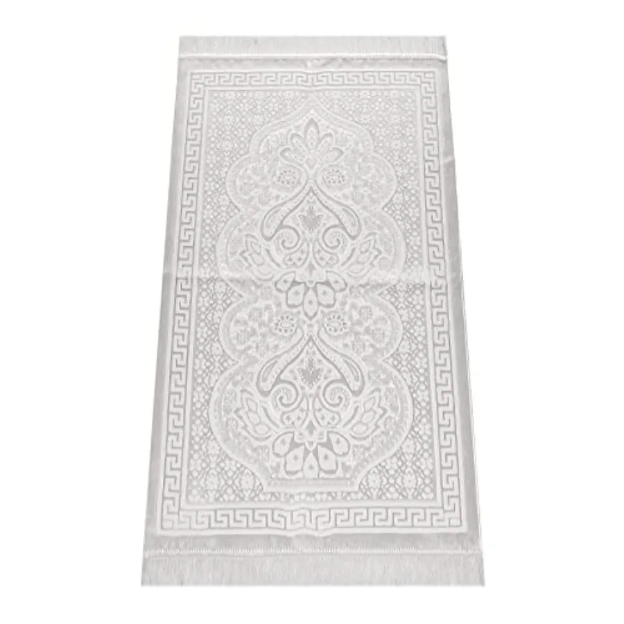 

Soft Plush Lux Velvet Muslim Prayer Rug Thick Janamaz Sajadah Soft Islamic Prayer Rug Islamic Gifts Prayer Carpet Mat Elegant C