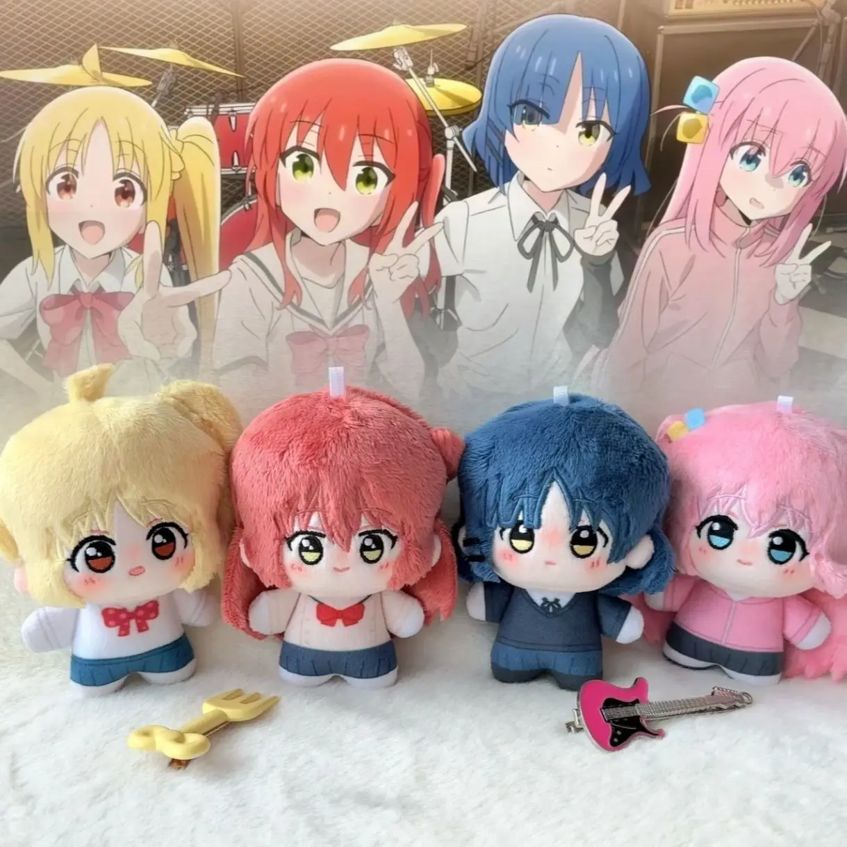 

10 см аниме Bocchi the Rock косплей плюшевая кукла кулон Gotoh Hitori Yamada Ryo мягкая игрушка подарок на день рождения