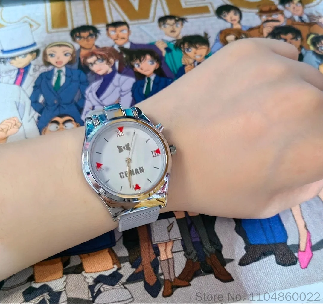 Montre laser Xingyunshi Detective Conan, articles d'anime officiels, Kaito Kid Shinichi Kudo, montre-bracelet étanche pour les fans d'anime