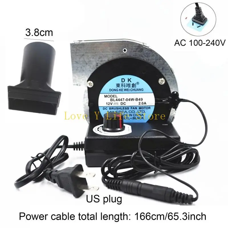 L74C 12V for DC Brushless BBQ Fan Electric Blower Starter for Charcoal BL4447-04W-B49 PWM Blower 2A 20W + Speed Controller
