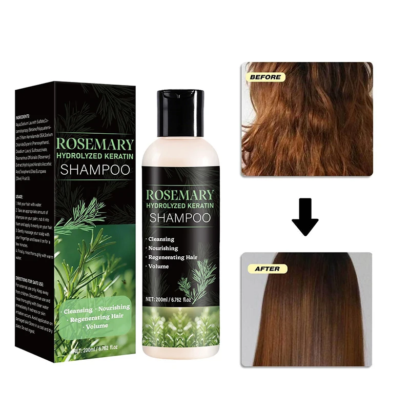 

Herb Rosemary Shampoo Repair Dry Damaged Frizzy Deep Cleansing Strengthen Moisturizing Scalp Oil Control Shampoo