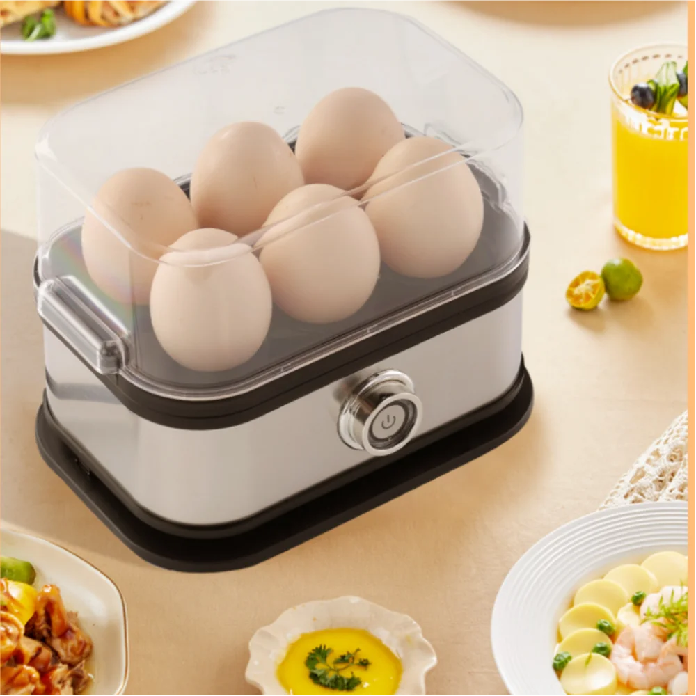 DayPlus 6Eggs Egg Boiler Space Saving Multi-function Steamer, Cook Soft Eggs, Corn, Vegetables andDumplingsHouseholdFood Steamer