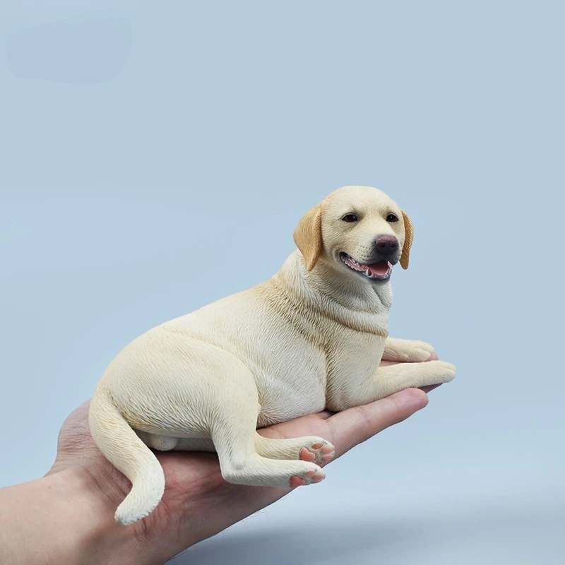 Cute Realistic Labrador Resin Figurine, Pet Dog Mini Statue Desk Ornament Creative Gift. Vivid Puppy Detail, Solid Smooth Resin