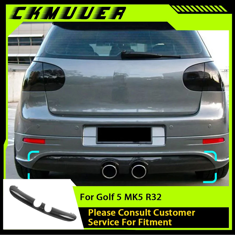 

Carbon Fiber Rear Lip Diffuser Bumper Spoiler Body Kits for VW Golf 5 MK5 R32 2005-2009 FRP Rear Lip Spoiler Car Accessories