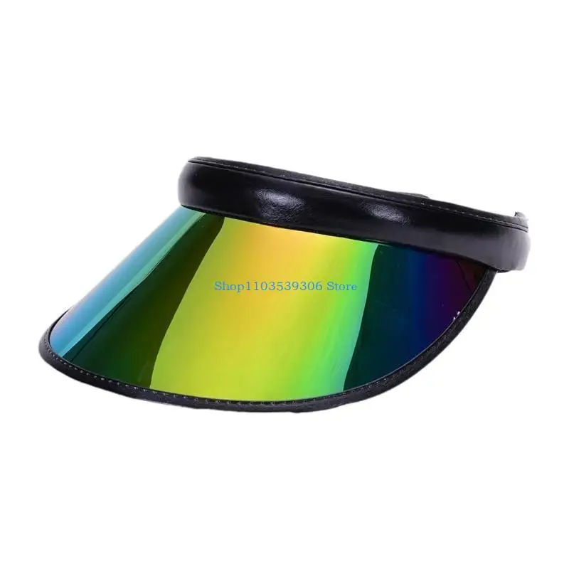 400A قبعة الشمس للمرأة المراهقين للجنسين في الهواء الطلق الملونة قبعة بواقٍ للشمس واسعة حافة الربيع الصيف المضادة للأشعة فوق #3