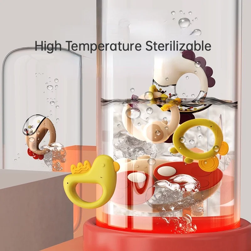 Hochet de dentition pour bébé, jouets amusants et mignons, ensemble de cloches à main secouantes, jouet pour bébé, hochets de dentition pour bébé