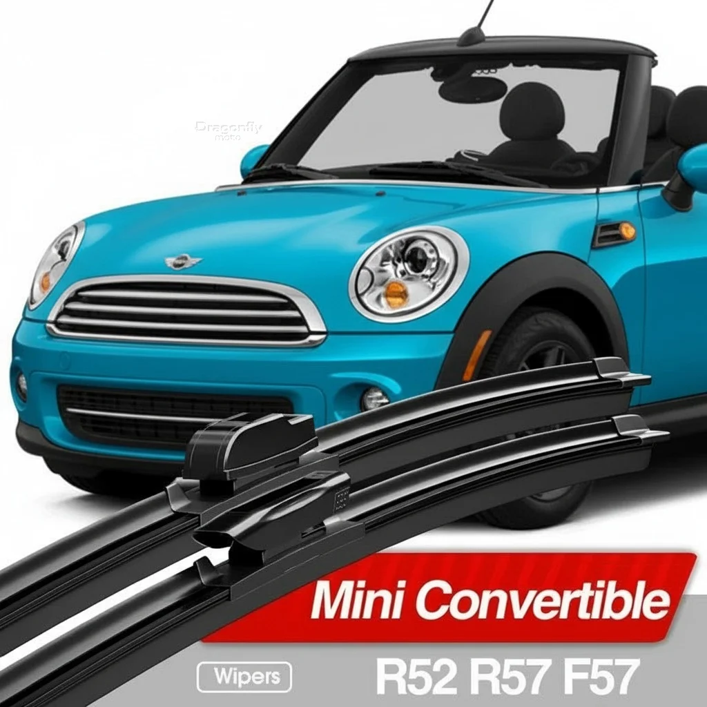 

Для Mini Convertible R52 R57 F57 2004-2019: Комплект из 2 щеток стеклоочистителя лобового стекла, аксессуары для окон 2005, 2012, 2015 годов