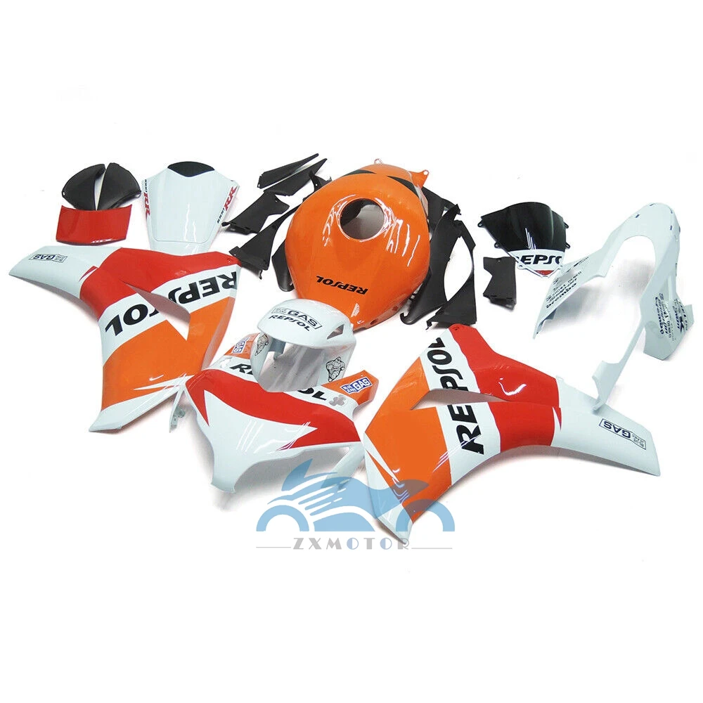 Bodywork Kit for Honda CBR1000RR 2008 2009 2010 2011 CBR 1000RR 08 09 10 11 Orange white repsol Injection ABS Fairing Kits