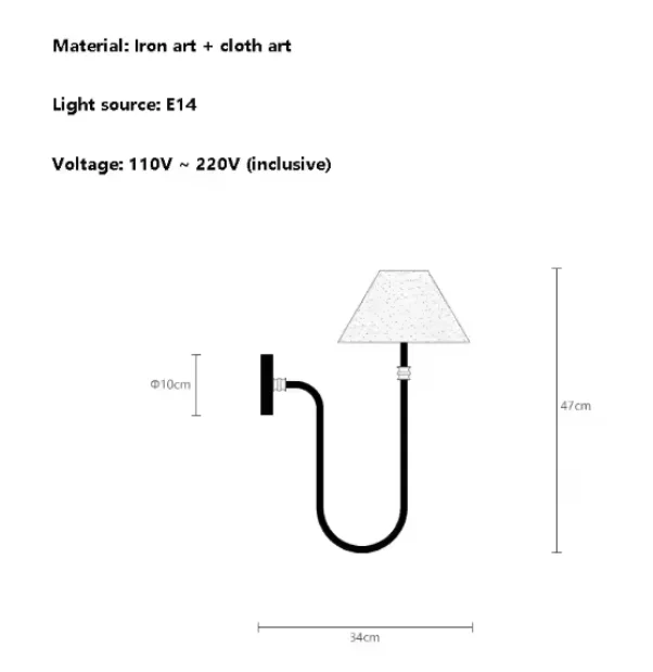 Vintage stoffen plafondkroonluchter led Collins ronde lamp voor slaapkamer eettafel verlichting minimalistische mid-century rustieke hanglamp