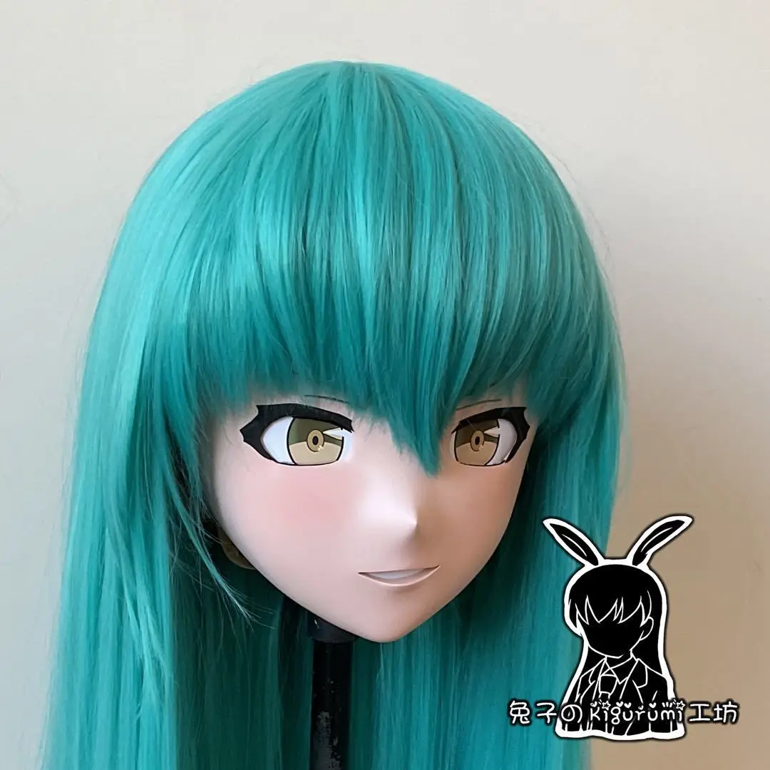 (RB20227)Customize Full Head Quality Handmade Female/Girl Resin Japanese Anime Cartoon Character ‘Mea’ Kig Cosplay Kigurumi Mask