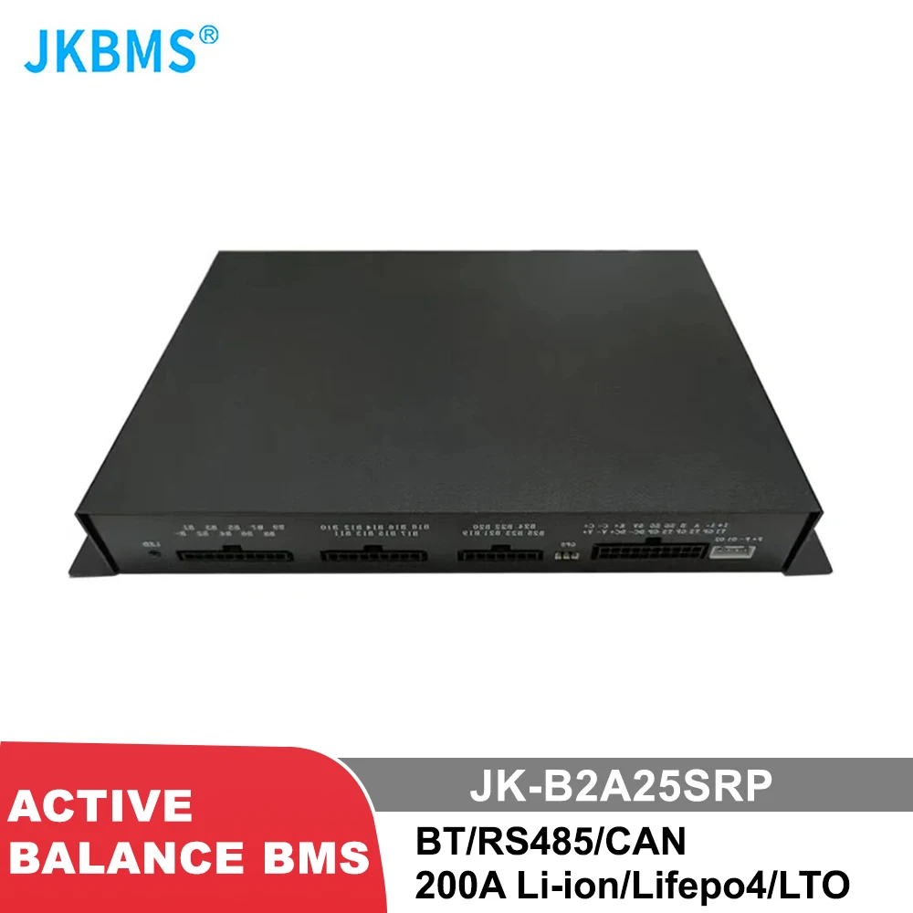 

JKBMS B2A25SRP 8S 9S 10S 12S 13S 14S 16S 17S 20S 21S 24S Smart Bms 2A Balance Current Li-Ion LTO Lifepo4 bms 600A storage relay