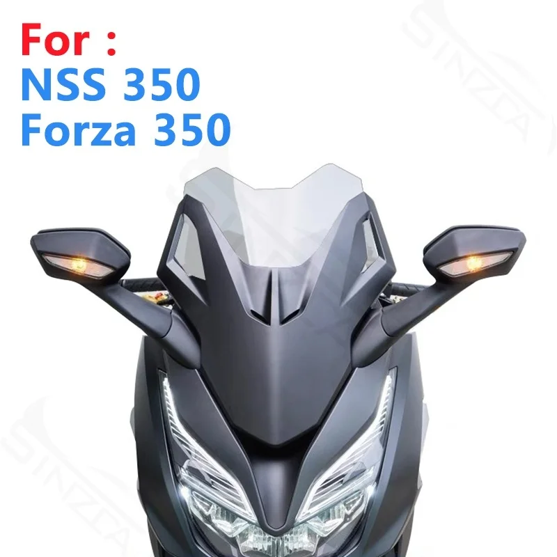 

For NSS350 Forza350 Forza 350 NSS 350 Sport Motorcycle Accessories Windshield Windscreen Wind Deflectors Black