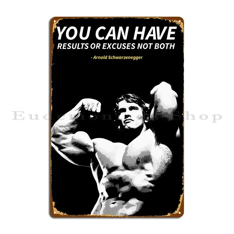 Arnold Schwarzenegger Quot Metal Sign Character Club Bar Wall Mural Garage Club Tin Sign Poster