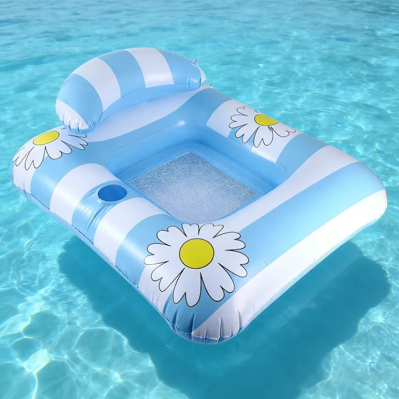 Fresh Light Inflatable Seatings Striped Floating Inflatable Seatings Arrangement Outdoor Furniture Sedie Gonfiabili ZY40CQZJ