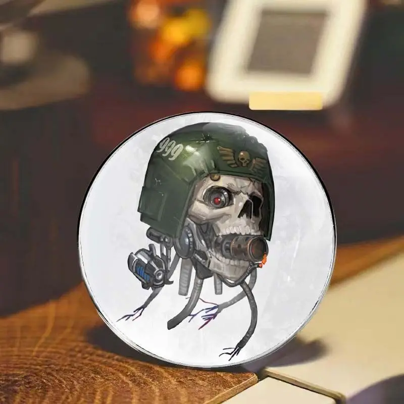 Sci-Fi Mechanical Skull Metal Brooch Alloy Lapel Badge Itabag Jacket Backpack Ornament Unisex Street Fashion Small Accessory