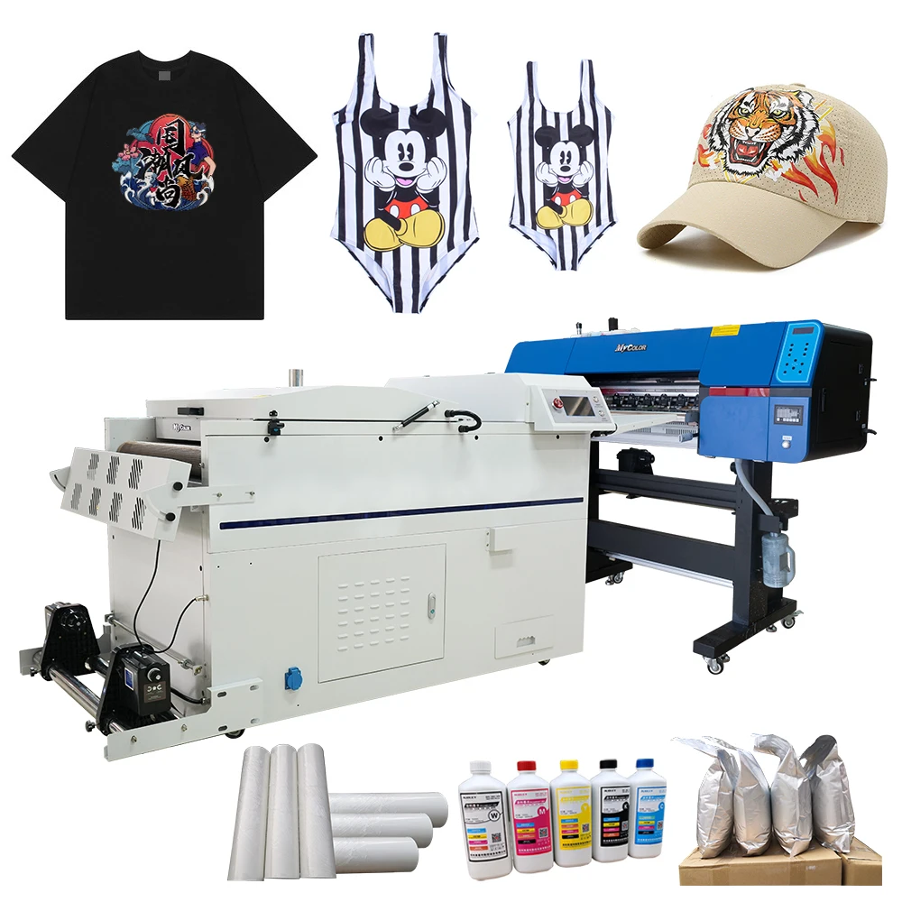 

Factory Direct Sale 60cm DTF Heat Transfer Pet Film Printer with Automatic 2 Print Heads Easy to Operate