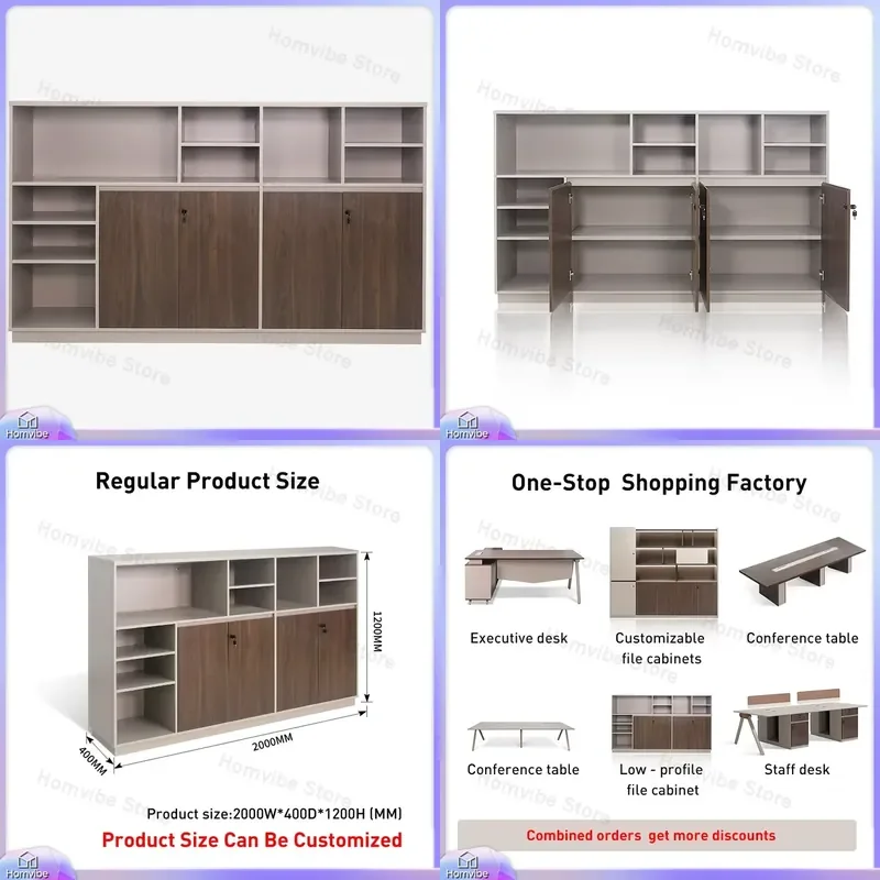 Modern Wooden File Cabinet Home Office Storage Organizer School Workshop Furniture Document Archive Drawer Unit Practical