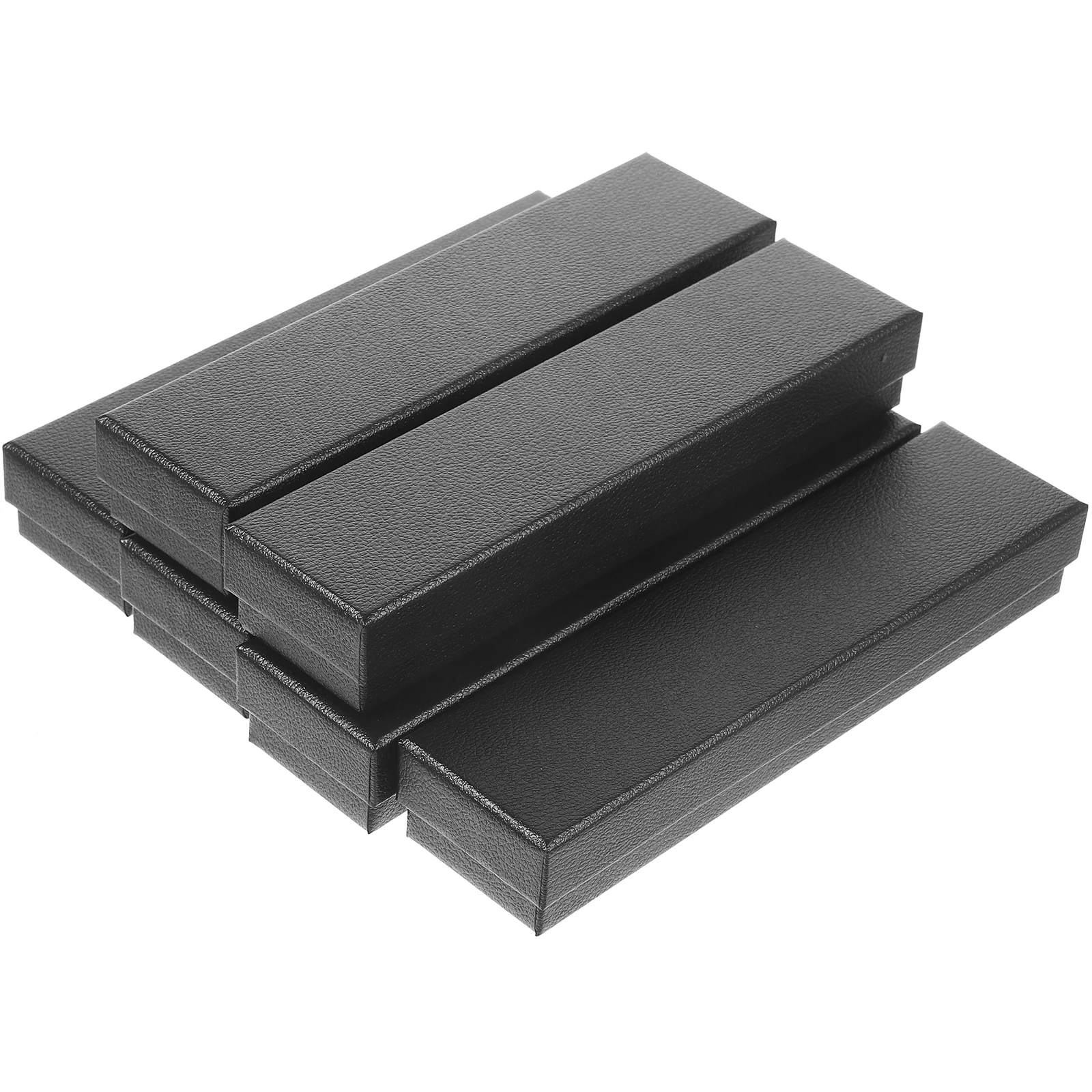 6 Coin Storage Boxes Banknote Protective Cases Black Office School Supplies Water Resistant Paper Money Holder Collection Box