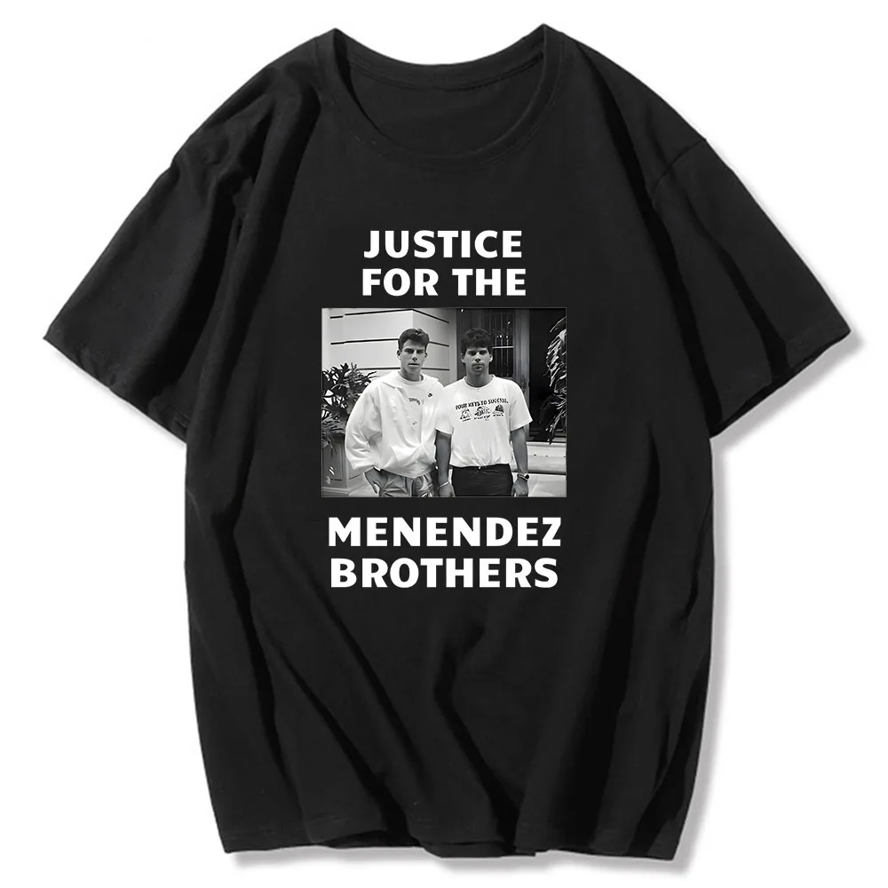 Nicholas Chavez T-shirt Menendez Brother Graphic Printing Retro Cotton O-neck Tee-shirt Unisex High Quality Tshirt Fashion Tees