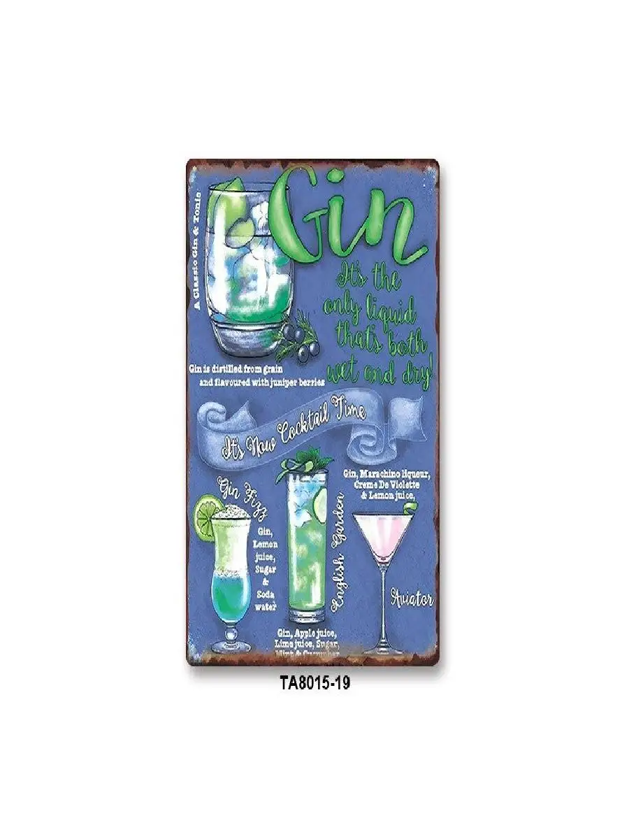 Vintage Cocktails Metal Wall Art Signs for Home Bar Pub Decor  Retro Tin Plaques with Aesthetic Designs Perfect for Club Wall De