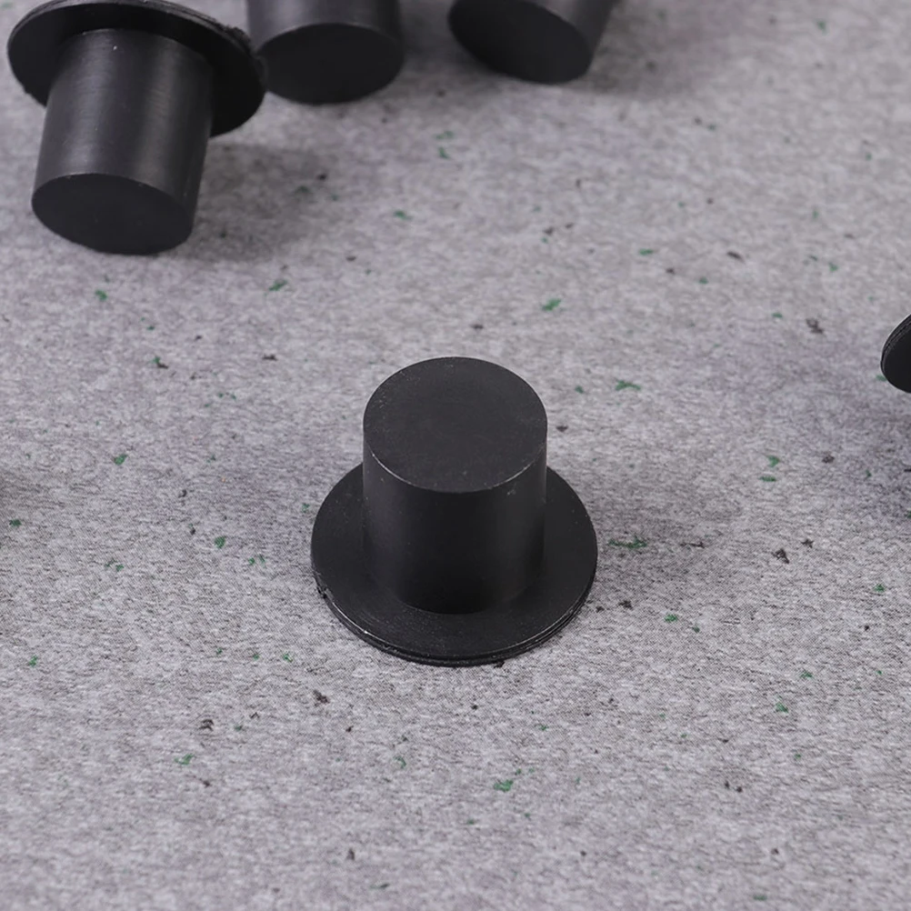 

50pcs Black Plastic Clown Hats Mini Decorative Tops 23x16mm Small 37x10mm Medium DIY Craft Supplies Christmas Party Accessories