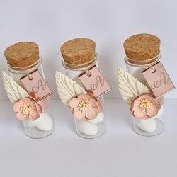 30 Pcs Personalized Baby Baptism Engraved Gold Mirror Square Tags Wedding Party Table Center Decor Square Favor Tag Custom Gifts