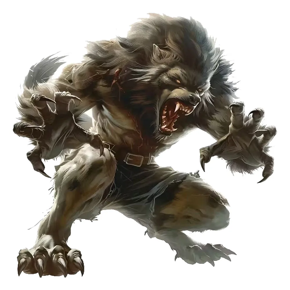 15cm High Domineering Werewolf Waterproof Car Decorative Decal, Suitable for Cars, Laptops, Bumpers, Glass Window Sticker