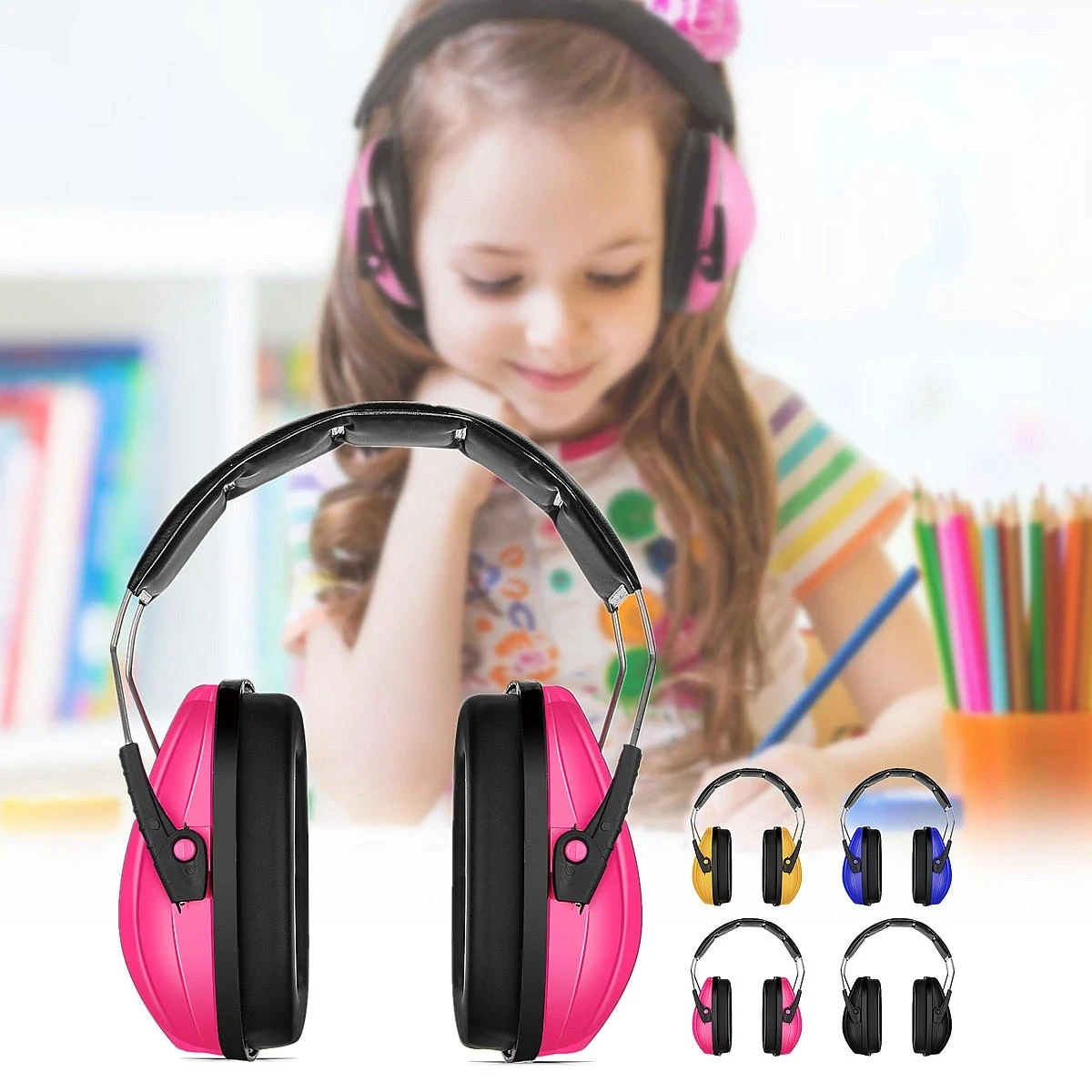 Anti Noise Adjustable Kids Child Baby Earmuffs Hearing Protection Ear Defenders Noise Reduction Safety for Children Earphone