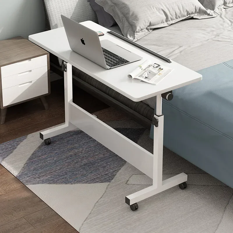 Multi-functional Computer Desk Bedside Table Mobile Lifting Small Table Household Small Laptop Holder with Wheels Durable