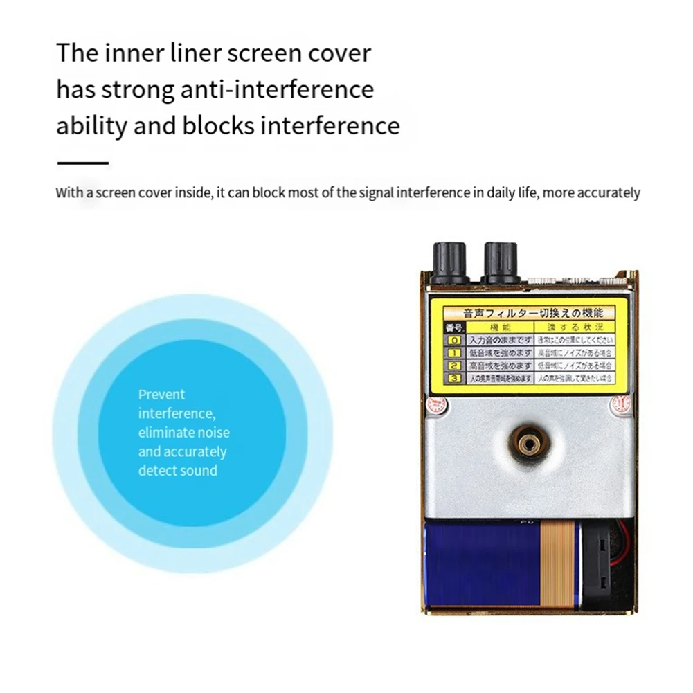 ABGN F999R Водопроводная труба Прослушивание детектора утечки воды Отопление пола Наружная труба Ремонт автомобиля Детектор утечек Труба для подогрева пола Золото