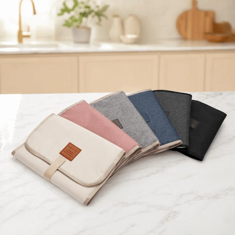 Lightweight Waterproof Baby Diaper Changing Mat Portable Foldable Nappy Mat Washable Compact Newborn Changing Pad Carseat