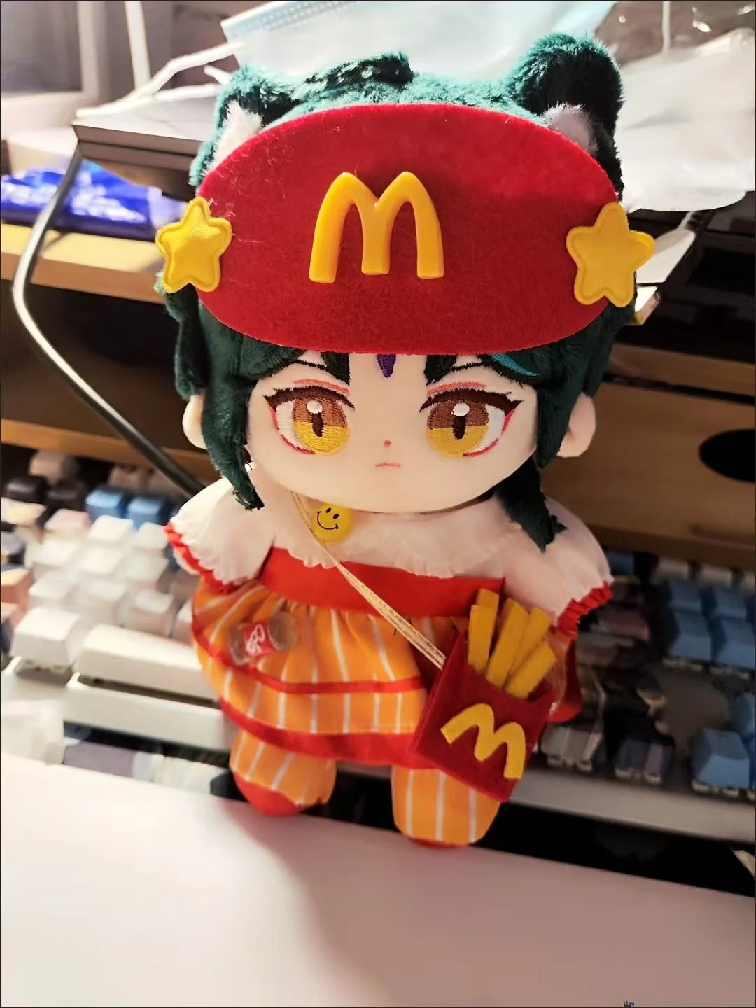 Stuffed 20cm Genshin Impact Xiao Cotton Dolls Anime Game Peripheral Cute Plush Puppet Clothes Changing Gift Toys Xiao