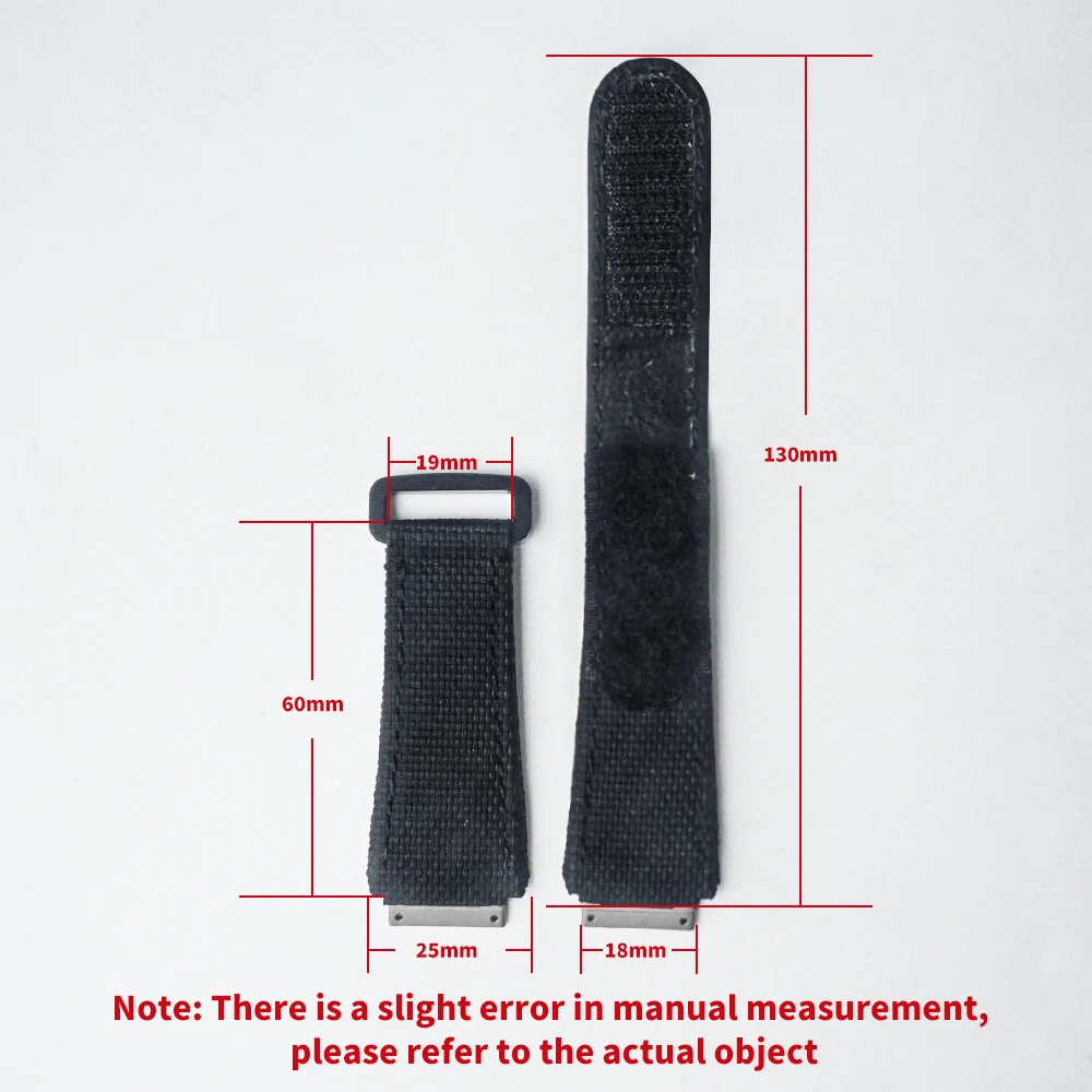 حزام سحري هجين من النايلون FKM Fluorubber الفاخر لساعة ريتشارد ميل RM030 المقاومة للماء مع خطاف وحلقة قابلة للتعديل