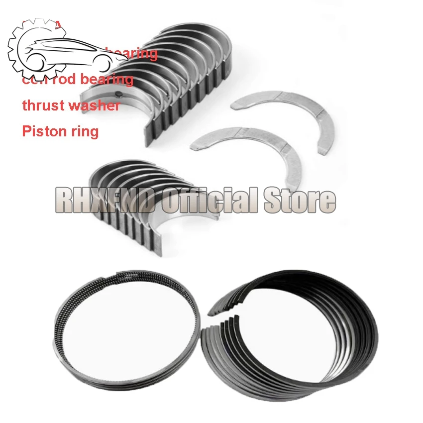 

D4HB D4HA Piston ring Crankshaft Con Rod Bearing thrust washer 21020-2F900 For Hyundai Santa Fe Kia Sorento 2.2CRDi 2.0 CRDi