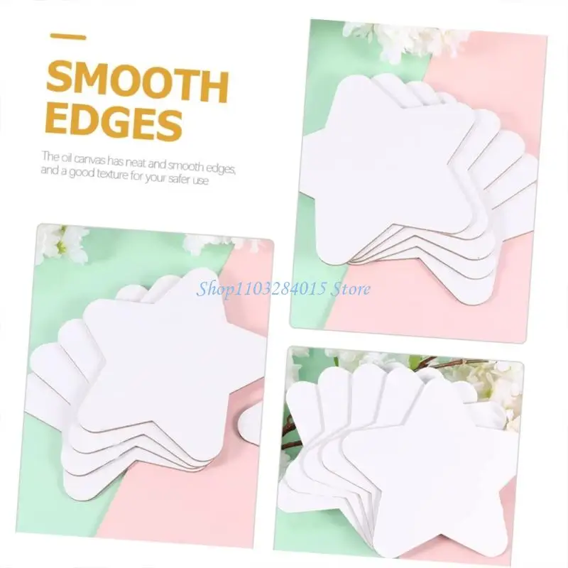 R6FF 100pcs Star Paper Cutouts 3,5 Zoll Fünf spitze Star Stanz