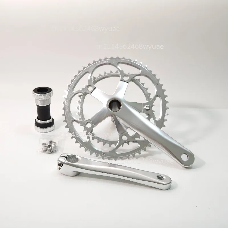 Hot Sale Polished Silver 130BCD Crankset - Hollow Integrated for Road Folding Brompton Bikes (Single/Double)