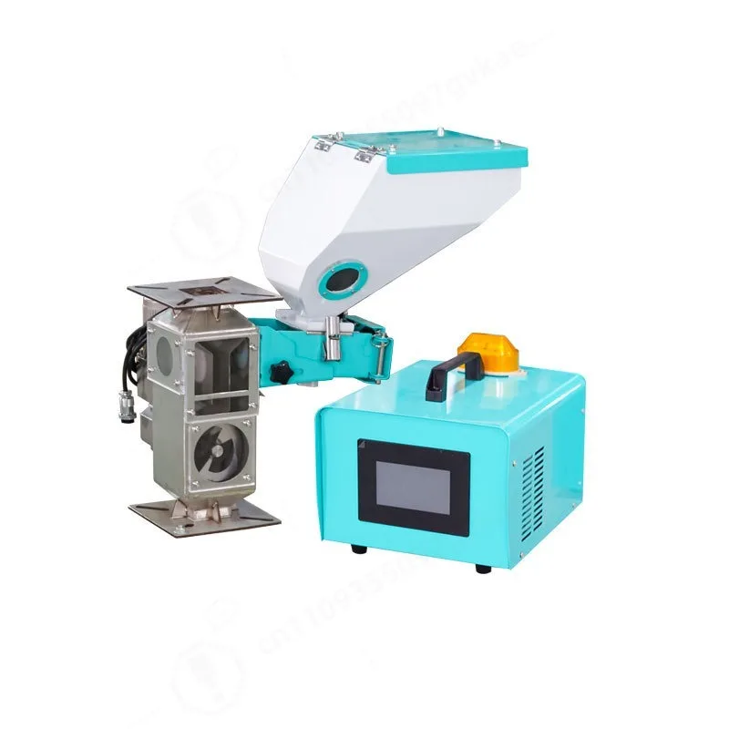 Automatic Volumetric Single Double Color Masterbatch Doser Plastic Granule Mixer For Injection Molding Extrusion