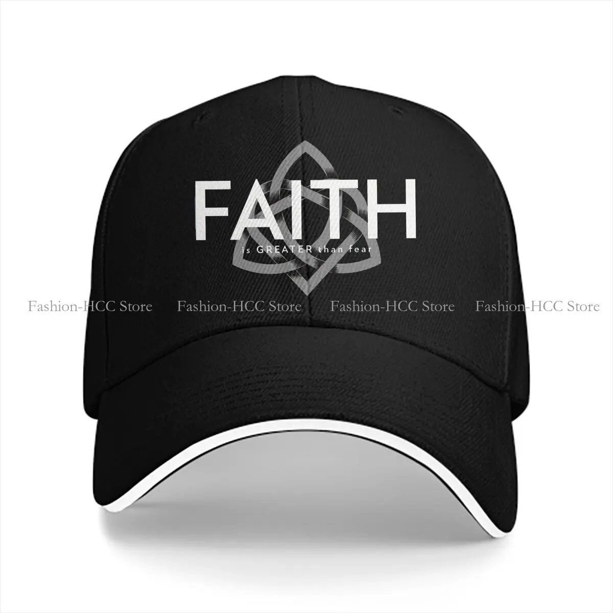 Faith is GREATER Than Fear Classic Baseball Cap Men Hats Women Visor Protection Snapback Jesus God Cross Caps