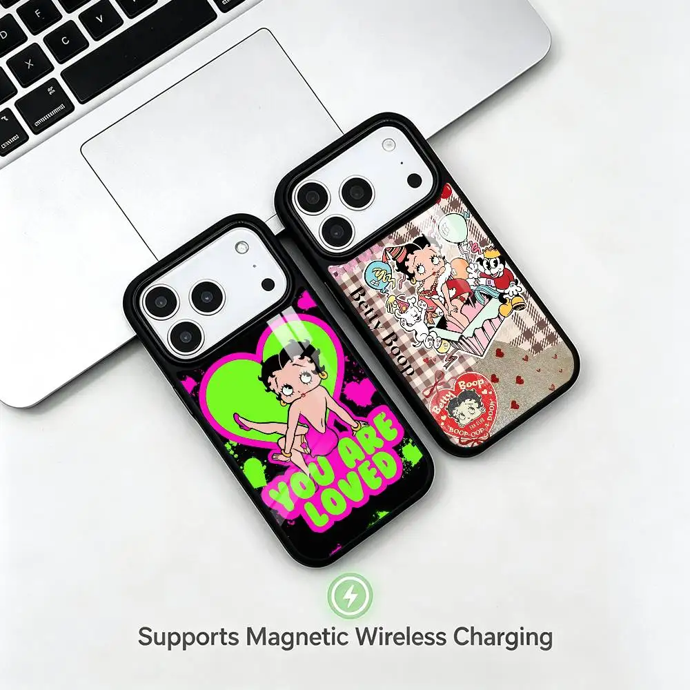 Popular B-Betty B-Boop Phone Case For iPhone17,16,15,14,13,12,11 Plus,Pro Allows magnetic wireless charging