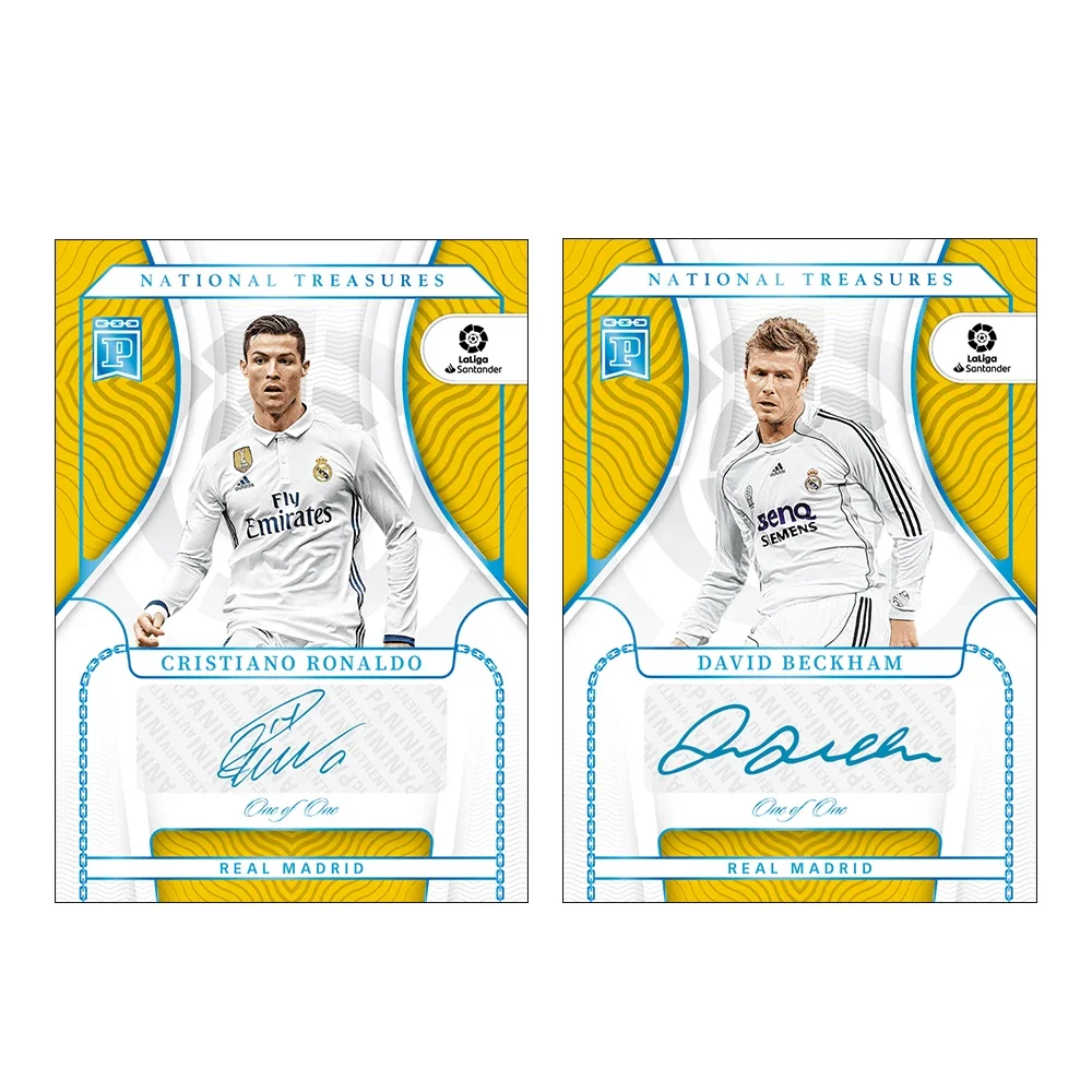 メッシ ロナウド サイン入り サッカー コレクタブルカード