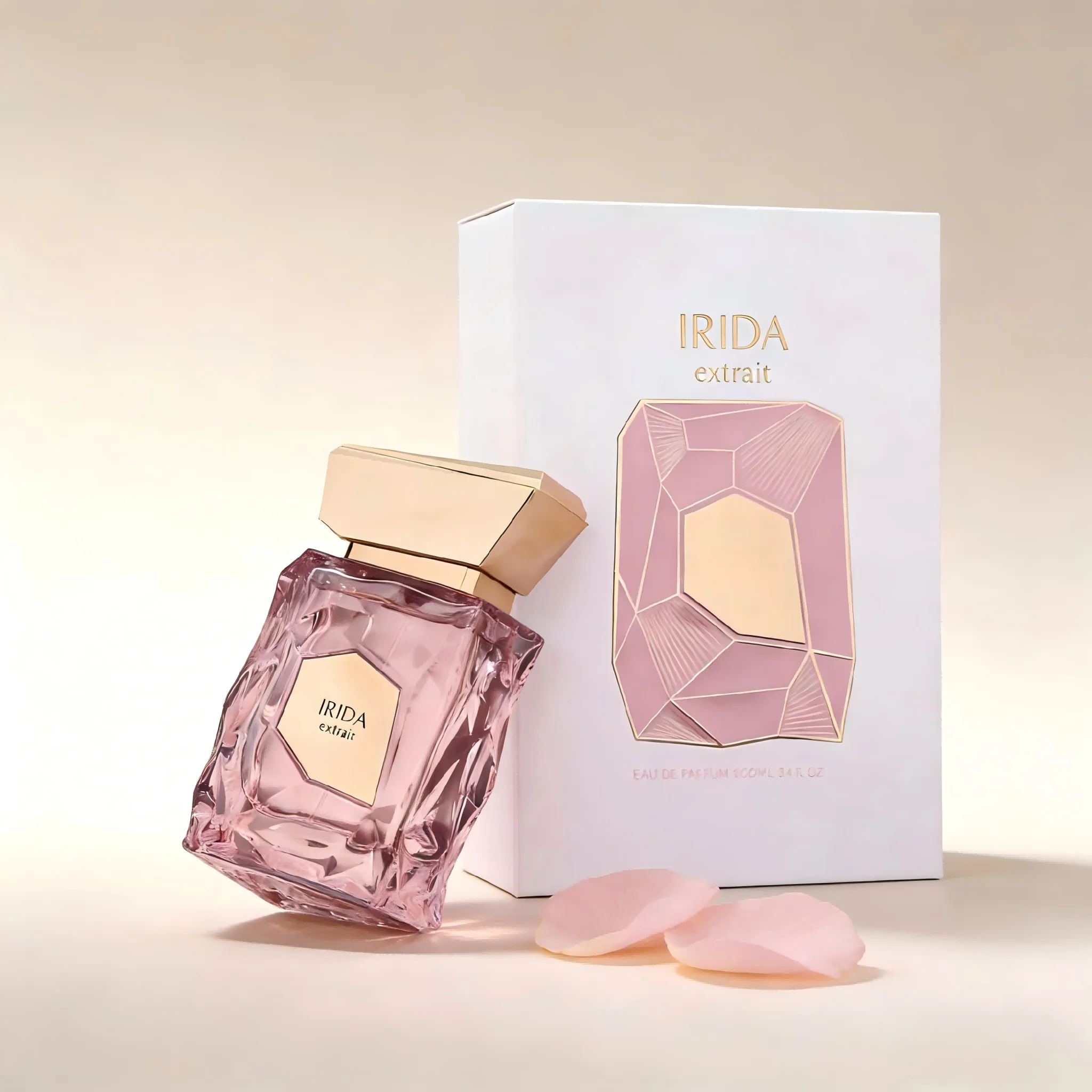 

IRIDA Extrait: Luxe Gold Cap & Gemstone Design, Premium Long-Lasting Fragrance for Women